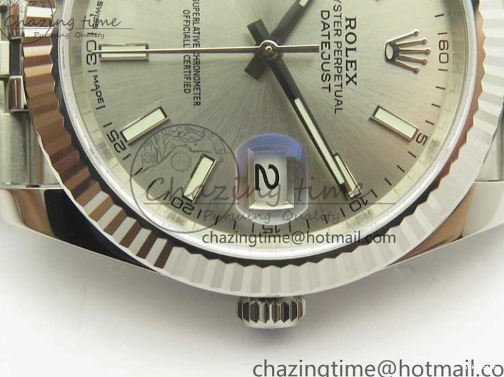 Silver 126334 41 A3235 1:1 Markers DateJust REF Bracelet Clone Dial SS Jubilee Edition on Stick Best V2 0421